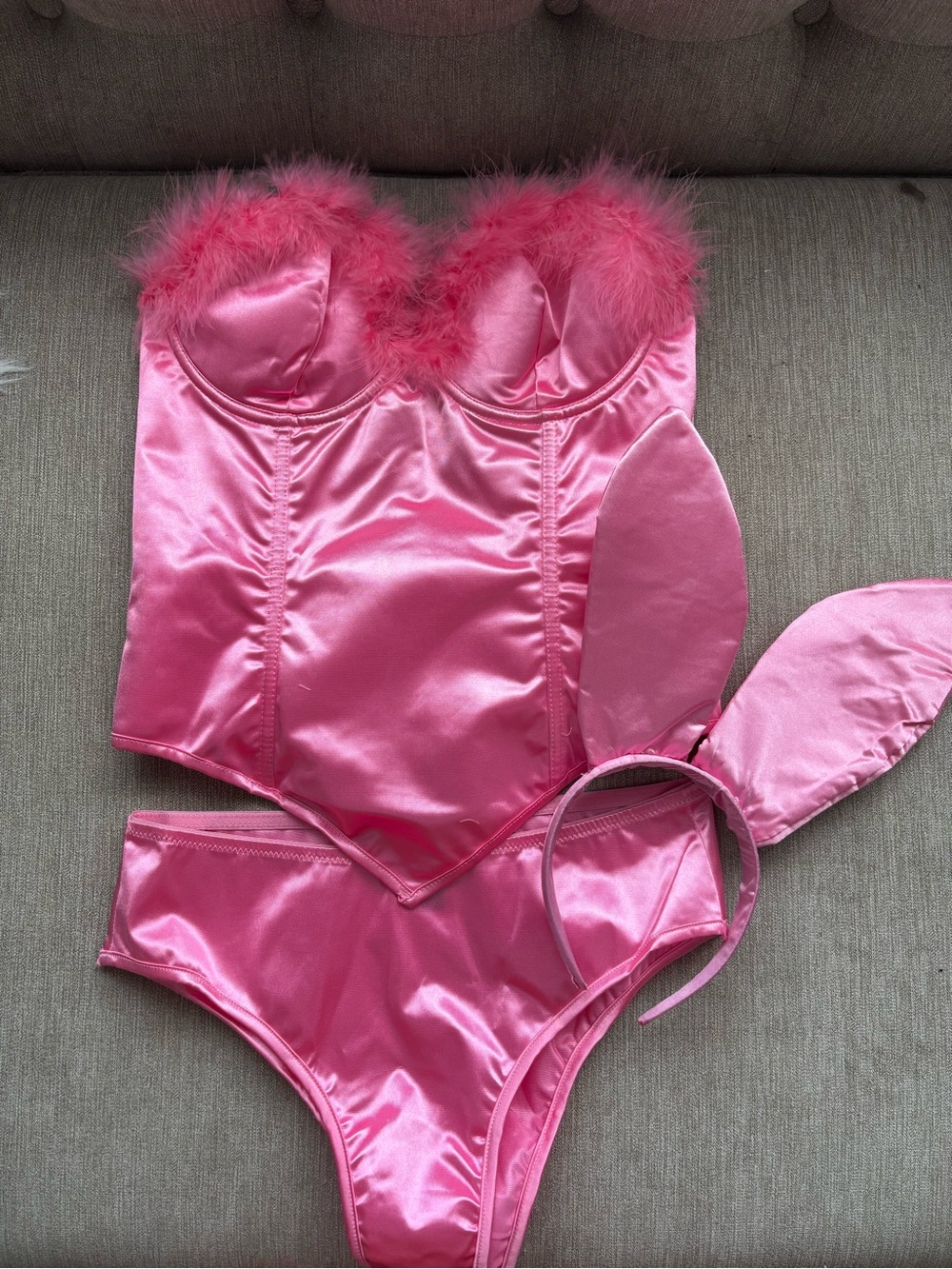 brand new! playboy pink bunny playmate y2k 2000s halloween party costume 🐇💕
